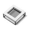 Square Coffee Table with Glass Window