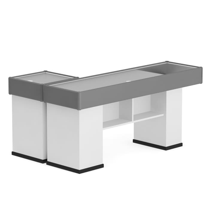 Grey Cashier Desk