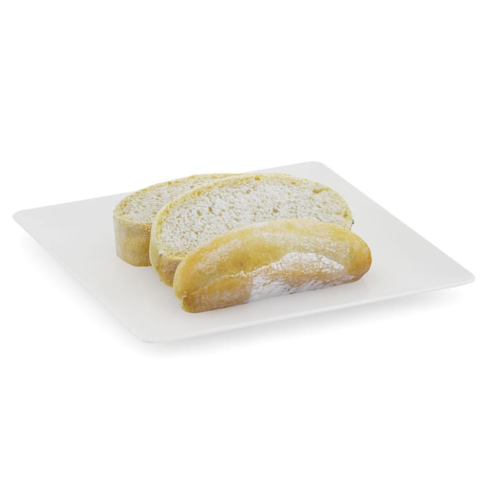 Sliced Bread on White Plate