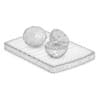 Persimmon Fruits on Wooden Board