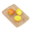 Persimmon Fruits on Wooden Board