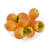 Persimmon Fruits in Glass Bowl