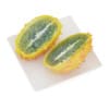 Sliced Horned Melon on White Plate