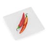 Chilli Pepper on White Plate