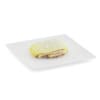 Sweet Bun on White Plate