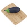 Eggplant on Wooden Board