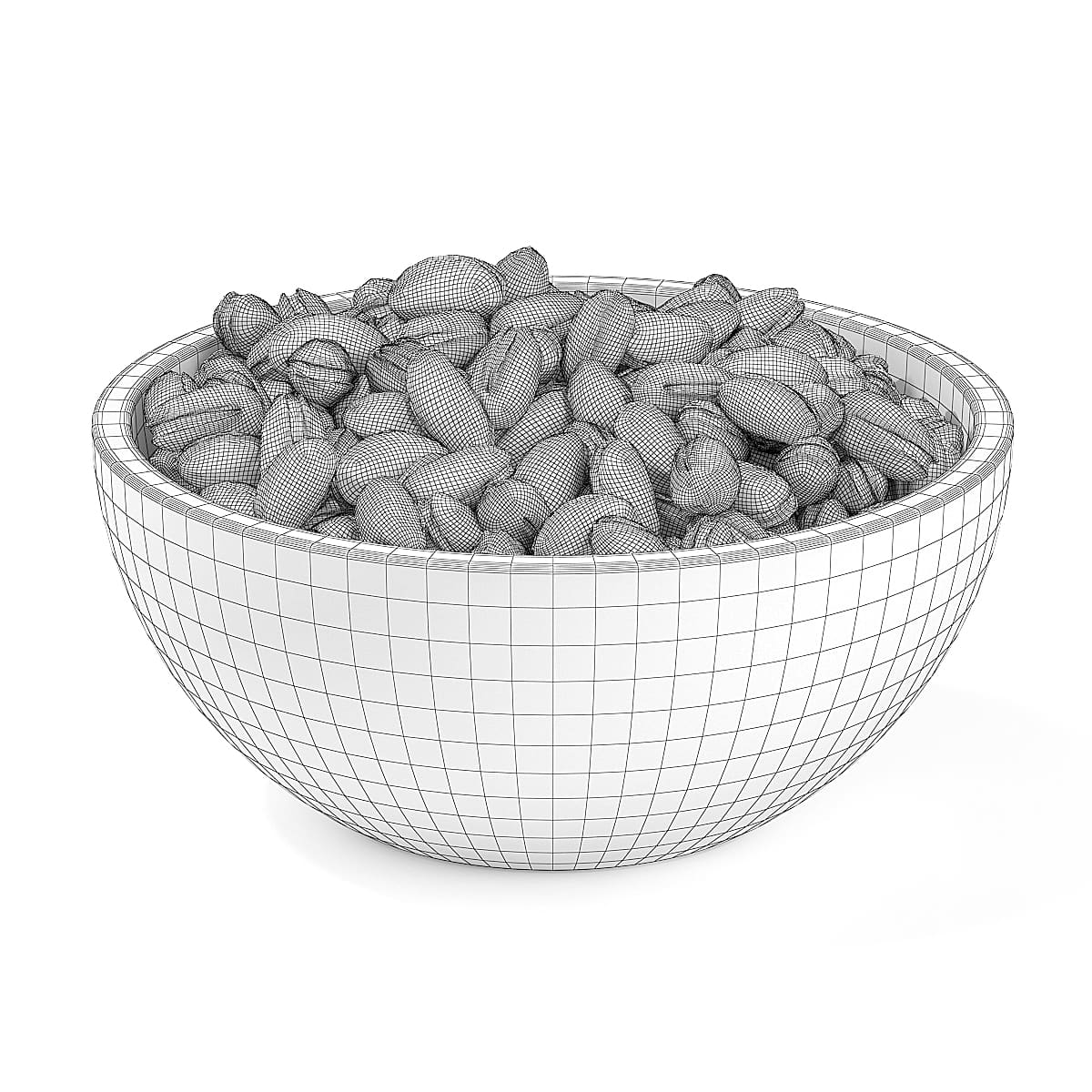 Bowl of Pistachios 3D model