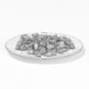 Almonds on White Plate