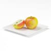 Apples on White Plate