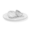 Peeled Tangerines on White Plate