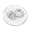 Peeled Tangerines on White Plate