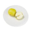 Quince on White Plate