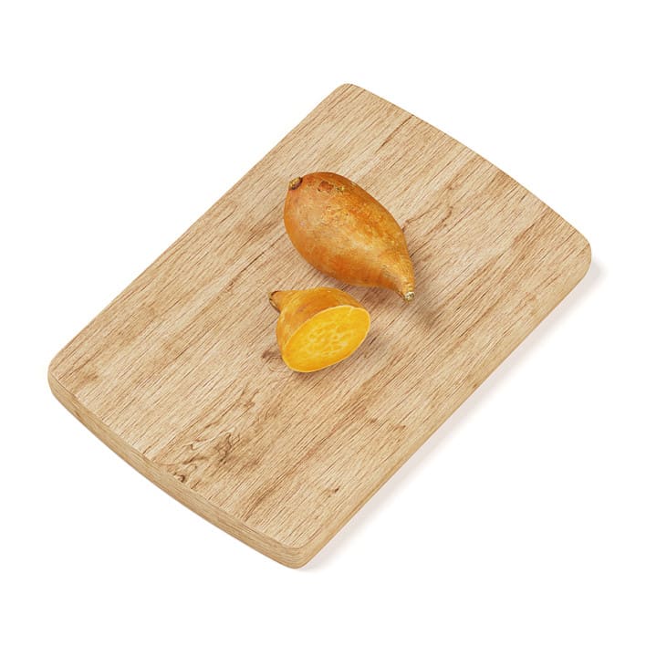 Cutted Yams on Wooden Board