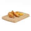 Sliced Yams on Wooden Board