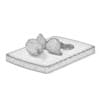 Sliced Yams on Wooden Board