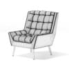 White Fabric Armchair