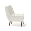 White Fabric Armchair