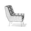 White Fabric Armchair