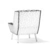 White Fabric Armchair