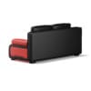 Black and Red Leather Sofa