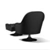 Leather Armchair with Footrest