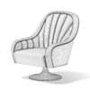 Beige Swivel Armchair