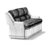 Blue Leather Sofa