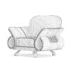 Orange Leather Armchair - Image 2