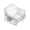 Orange Leather Armchair - Image 6