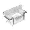 Black Leather Armchair with Wooden Back - Image 7