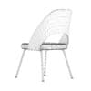 Wood and Metal Chair with Fabric Seat - Image 4