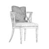 Wooden Chair with Fabric Seat and Pillow - Image 2