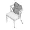 Wooden Chair with Fabric Seat and Pillow - Image 6