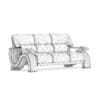 Black Leather Sofa with Wooden Arms - Image 2