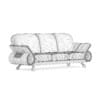 Orange Leather Sofa - Image 2