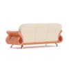 Orange Leather Sofa - Image 3