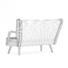 Beige Sofa with Wooden Arms - Image 4