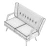 Beige Sofa with Wooden Arms - Image 6
