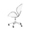 Wood and Leather Swivel Chair - Image 4