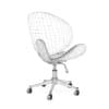 Wood and Leather Swivel Chair - Image 6