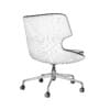 Red Fabric Swivel Chair - Image 6