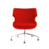 Red Fabric Swivel Chair - Image 7