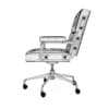 Red Leather Swivel Chair - Image 4