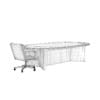 Large Table with Swivel Chair - Image 6