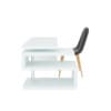 White Desk Black Chair - Image 3