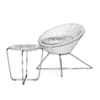 Brown Chair with Coffee Table - Image 2