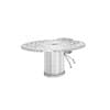 Eliptical Table with Beige Chair - Image 8