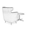 Red Armchair with Coffee Table - Image 6