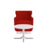 Red Armchair with Coffee Table - Image 7