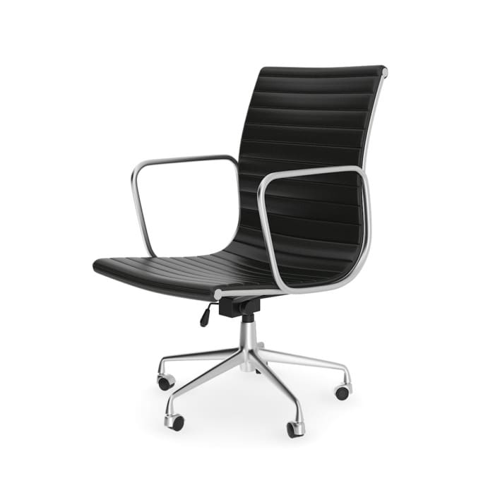 Black Leather Swivel Chair